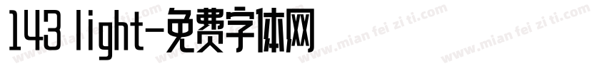 143 light字体转换